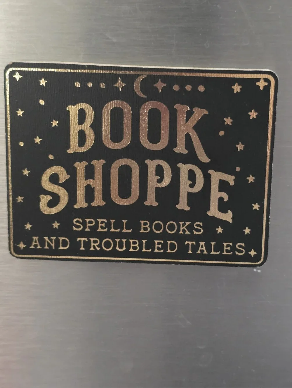 Target Black and Gold Halloween Magnet Set - Book Shoppe Curiosities Skeleton
